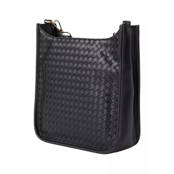 BCBGeneration 3-Piece Faux Weave Hobo Crossbody Bag Gift Set - Picture 8 of 11